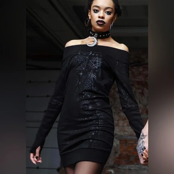 Unholy Sabbath Sweater Dress - Picture 1 of 7